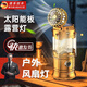 簡約妮卡德國精工露營燈戶外led燈馬燈長續(xù)航野營充電氛圍燈戶外帳篷燈 八代-黑色【9900K低亮】太陽能版 太陽能充電+線充/手機充電