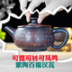 漢瓦大容量大口紫砂壺寬口建水紫陶百福漢瓦壺純手工刻繪可養(yǎng)茶壺 百福大寬口紫陶漢瓦壺 330ml