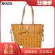 MK&GN奢侈品女包mk女包2025新款包包輕奢大牌大容量通勤流行單肩托特包 土黃色