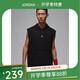 NIKEJordan耐克喬丹男子黑色速干無袖套頭籃球連帽衫新款HF9939-010 3XL