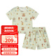 Milkbarn兒童夏季套裝寶寶純棉衣服男女童洋氣時髦童裝 清涼樂園 90 cm