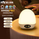 雷士（NVC）喂奶燈節日生日禮物夜燈多功能充電小夜燈嬰兒床頭燈時(shí)鐘顯示