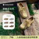 natursun奚夢(mèng)瑤高圓圓章若楠文淇同款德訓(xùn)鞋女鞋厚底休閑袋鼠鞋情侶鞋單鞋 黃色（建議拍小一碼） 37 (235mm)
