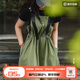 馬登工裝甲板背帶裙吊帶連衣裙夏秋季新款長(zhǎng)裙子綠色通勤日系收腰 軍綠色 馬登工裝 均碼