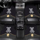 齊選卡通黑金小熊汽車腳墊防滑耐磨通用款車內(nèi)保護(hù)墊加厚易清洗地毯 黑金小熊【全車腳墊】四片