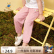 Classic Teddy精典泰迪兒童褲子男女童防蚊褲夏季寶寶純棉薄款長褲 妃紅 100 