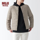 無(wú)印良品 MUJI 女式輕量羽絨便攜式夾克衫羽絨服短款輕薄女款冬季BDC07C1A 淺米色 L (165/88A)