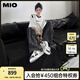 MIO【宋亞軒同款】米奧小白休閑鞋厚底板鞋運動情侶溶解女鞋男老爹鞋 灰/白色 （張極同款） 36