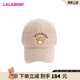 拉拉波波【潮牌】春新款時(shí)尚可愛(ài)暖陽(yáng)熊毛絨棒球帽LBCC-WQLM 卡其 F