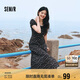 森馬（Semir）連衣裙女開叉泡泡袖中長裙夏方領(lǐng)雪紡碎花裙浪漫109324114014