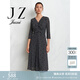 玖姿（JUZUI）商場同款波爾卡圓點(diǎn)顯瘦連衣裙女春款JWEC50042 花黑 3XL