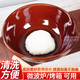 時(shí)光舊巷和面盆陶瓷盆老式大號(hào)家用揉面盆瓦盆加厚活面發(fā)面大碗廚房容器 中號(hào)紅釉和面盆-37cm【3-5人】