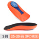 伊卡蔓足跟骨刺痛足底筋膜炎專(zhuān)用鞋墊跟腱炎男女腳后跟疼痛柔軟減震久站 七分墊 S號【35-39鞋碼】