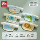 愛(ài)貝迪拉（AIBEDILA）兒童純棉吸汗巾背后漢幼兒園寶寶隔汗巾墊背嬰兒全棉a類(lèi)大童大號 【新升級】趣味動(dòng)物 5條裝 【6層】 L碼(6-10歲，身高110cm-140cm)
