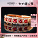 ?？ㄒ兰t寶石18K玫瑰金鑲嵌鉆石戒指女高檔七夕情人節(jié)生日禮物送老婆