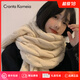 CRANTA KOMEIA圍巾2025新款女韓版加寬圍脖冬季披肩保暖生日七夕情人節(jié)禮物 米色 高級感輕奢送女朋友實用老婆