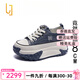 OLJ奢侈高端品牌老爹鞋女款2025年最新款牛仔布增高鞋百搭休閑鞋 藍(lán)色 37