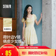 森馬（Semir）連衣裙女荷葉邊V領(lǐng)溫柔少女感2025夏季碎花裙小清新109325114010
