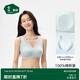 松山棉店【小棉花】大胸顯小蕾絲內(nèi)衣女純棉大碼文胸罩【新款】水綠色XL