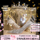 Ebonka高端品牌水晶高跟鞋女水晶單鞋蝴蝶結(jié)珍珠婚鞋生日禮物送女友 銀色 (珍珠鏈) 【精美禮盒】 36 (跟高9cm) 【免費(fèi)刻字/賀卡
