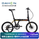 大行（DAHON）折疊自行車大行K-ONE折疊自行車20寸9速超輕鋁合金碟剎單車FKA091 科技黑【無馬甲線】