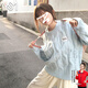 翊尚美軟糯毛衣女秋冬2025年新款休閑外穿圓領(lǐng)上衣慵懶風(fēng)寬松套頭針織衫 天藍(lán)色 【升級軟糯面料】 均碼 【適合80-140斤】