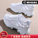 回力四季2025新款夏季薄款網(wǎng)面老爹鞋女內(nèi)增高運(yùn)動鞋百搭休閑厚底小白網(wǎng)鞋 彩色 37