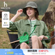 哈吉斯（HAZZYS）女裝 春秋款女士寬松休閑工裝風(fēng)夾克女ASVSU0BAX05 綠色GR M (160/84A 38)