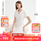 朗姿【Basic衣櫥】小黑裙法式輕禮服裙子女夏新款氣質(zhì)白色連衣裙 本白色 M