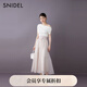 SNIDEL2025春夏新品氣質(zhì)甜美半身裙SWFS252051 粉米色 S