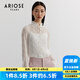 艾諾絲雅詩(shī)商場(chǎng)同款春秋新款法式雪紡燙金襯衫女內(nèi)搭設(shè)計(jì)感時(shí)尚10215036 白色 M
