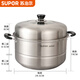 蘇泊爾（SUPOR）蒸鍋304不銹鋼復(fù)底雙層蒸鍋加厚深二層三層蒸籠家用大容量爐灶通 SZ34B5-雙比- 34cm