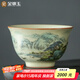 金鑲玉主人杯 仿宋汝瓷可養(yǎng)金線(xiàn)茶杯品茗杯功夫茶具配件110ml禮盒裝