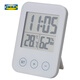 宜家（IKEA）SLATTIS斯洛緹電子鐘帶濕度計(jì)溫度計(jì)白色多功能鐘表簡約 帶濕度計(jì)/溫度計(jì)白色8x12cm