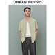 UR2025夏季新款男時(shí)尚波嬉風(fēng)撞色條紋短袖開(kāi)襟襯衫UMM250023