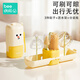 beedoll蓓兜mini便攜奶瓶刷套裝奶瓶清洗刷奶嘴刷杯刷清潔刷帶收納盒 黃