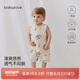 babylove嬰兒連體衣夏季薄款衣服純棉背心哈衣爬爬服竹節(jié)棉寶寶透氣夏裝