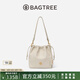 BAGTREE包包樹(shù)云采包2025年新款植鞣皮抽繩水桶包通勤斜挎單肩包七夕禮物 皎月白-小號(hào) 贈(zèng)無(wú)事牌包掛 高級(jí)小眾