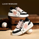 LUCKY BRAND板鞋 女士四葉草美式休閑鞋時(shí)尚男士透氣舒適運動(dòng)鞋LY0301 白粉38