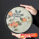 琦軒源黑陶墨彩速干吸水茶盤(pán)家用茶具托盤(pán)復(fù)古壺承圓形干泡臺(tái)茶壺墊