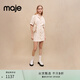 Maje 夏季女裝時(shí)尚優(yōu)雅白色襯衫領(lǐng)短款連衣裙MFPRO03096 淡褐色 T36