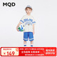 馬騎頓（MQD）男大童夏季新品學(xué)院風(fēng)運動休閑短袖五分褲兩件套