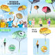 巨晶兒童幼兒公園戶外運(yùn)動(dòng)親子游戲手拋降落傘網(wǎng)紅玩具小學(xué)生空投飛傘 【黃鴨+青蛙】開手拋降落傘
