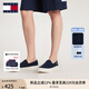 TOMMY JEANS【輕便船鞋】25春夏男裝棉質(zhì)懶人一腳蹬運(yùn)動(dòng)鞋休閑鞋帆布鞋 【01366】藏青色C1G 42