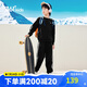 361°童裝 兒童套裝春秋男女3-14歲校園休閑運(yùn)動(dòng)針織套裝 黑160
