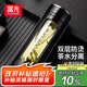 富光大容量玻璃杯高硼硅玻璃水杯茶水分離泡茶杯雙層杯子商務車載杯