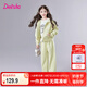 笛莎（DEESHA）童裝兒童女童套裝2025春季新款中大童寬松休閑運(yùn)動(dòng)針織套裝 淺豆綠 130