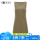 G2000【舒適彈性】G2000女裝SS24商場新款柔軟舒適收腰百搭無袖連衣裙 針織面料-棕色連衣裙32.5寸 M /36