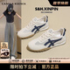 CAMILA KSENIA板鞋女士2025新款夏季休閑百搭網(wǎng)面透氣阿甘鞋平底德訓(xùn)鞋子運(yùn)動(dòng)鞋 藍(lán)色 37