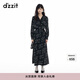 DZZIT地素半身裙2025春季新款花布石榴花設(shè)計(jì)法式裙子女3J1S4106A 黑色 S